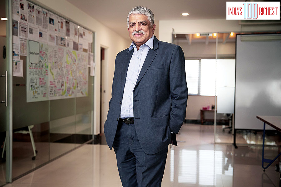 Nandan Nilekani, co-founder and chairman of the board, Infosys Technologies
Image: Samyukta Lakshmi / Bloomberg via Getty Images