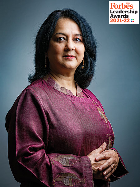 Rohini Nilekani, Chairperson of Rohini Nilekani Philanthropies and Co-founder and Director of EkStep
Image: Selvaprakash Lakshmanan for Forbes India
