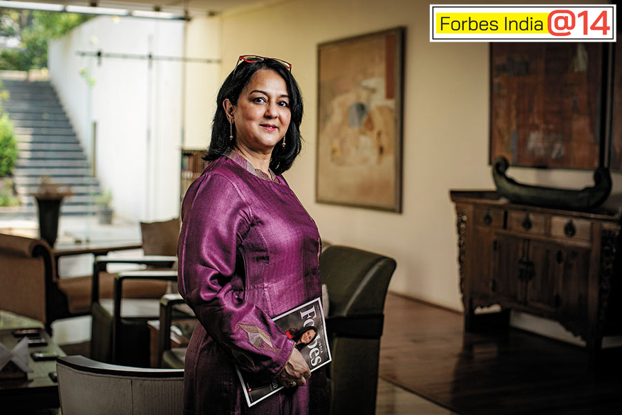 Rohini Nilekani, Chairperson of Rohini Nilekani Philanthropies and Co-founder and Director of EkStep Image: Selvaprakash Lakshmanan for Forbes India