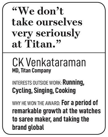 CK Venkataraman, MD, Titan Company
Image: Mexy Xavier