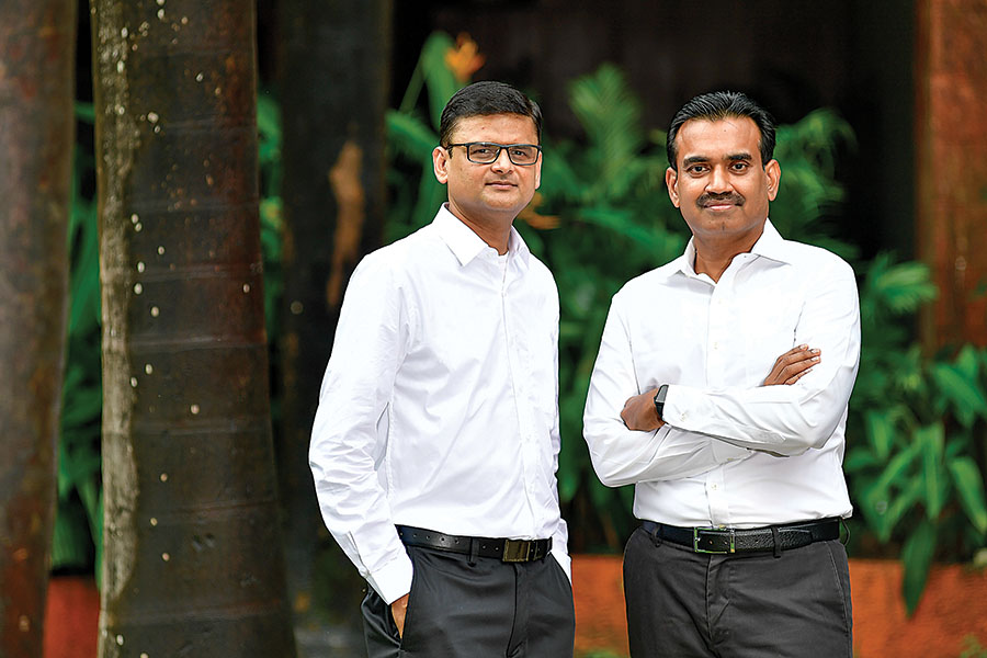 (from left) Jatin Desai and Venkat Vallabhaneni, managing partners at Inflexor Ventures