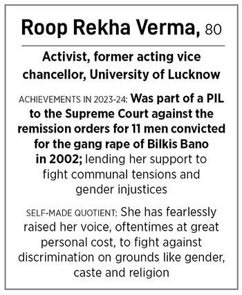 Roop Rekha Verma, Activist, former acting vice chancellor, University of Lucknow
Image: Amit Verma
